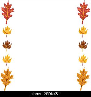 Blätter im Herbst Hintergrund Stock Vektor