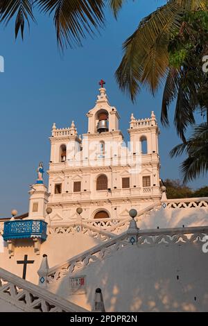 Kirche unserer lieben Frau der Unbefleckten Empfängnis Panjim Goa Indien Stockfoto