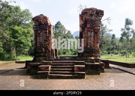 Bilder von den alten Hindu-Tempeln von My Son in der Nähe von Hoi an in Vietnam Stockfoto