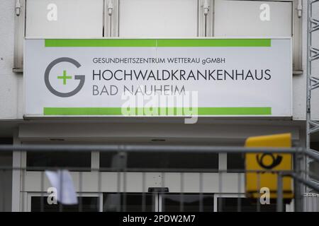 Bad Naunheim, Deutschland. 14. März 2023. Die Baustelle des Hochwaldkrankenhaus Bad Nauheim des Gesundheitszentrums Wetterau gGmbH. Kredit: Sebastian Gollnow/dpa/Alamy Live News Stockfoto