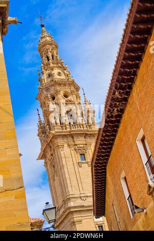 Kathedrale von Santo Domingo de la Calzada, Barockstil der Renaissance, historisch-künstlerisches Denkmal, Santo Domingo de la Calzada, St. James Way, Straße nach Sa Stockfoto