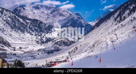 Skigebiet Candanchu, Pirineos Mountains, Huesca, Spanien, Europa Stockfoto