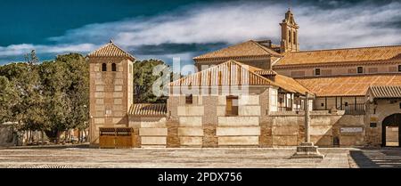 Palast von Juan II, Kloster von Nuestra Señora de Gracia, Madrigal de las Altas Torres, Ávila, Kastilien-Leon, Spanien, Europa Stockfoto