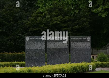 Ein allgemeiner Blick auf das Scottish Police Memorial im Police Scotland Hauptquartier in Tulliallan Stockfoto