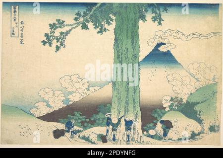 Mishima Pass in der Provinz Kai (Kōshū Mishima goe), aus der Serie 36 Ausblicke auf den Fuji (Fugaku sanjūrokkei Ca. 1830-32 von Katsushika Hokusai Stockfoto