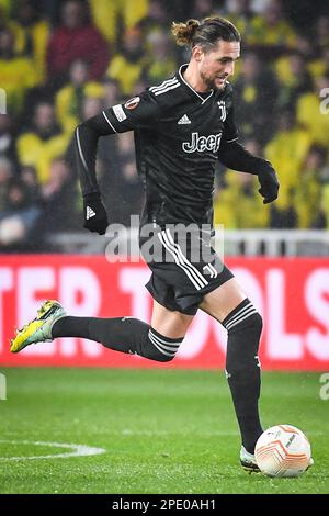 Adrien RABIOT von Juventus während des UEFA Europa League, Play-off, 2.-beiniges Fußballspiel zwischen FC Nantes und FC Juventus am 23. Februar 2023 im Stadion La Beaujoire in Nantes, Frankreich – Photo Matthieu Mirville/DPPI Stockfoto