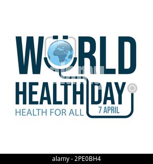 Weltgesundheitstag-Vektorbild. Medizin Und Gesundheitswesen Vector Illustration Free Vector Stock Vektor