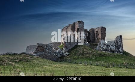 Duffus Castle Stockfoto