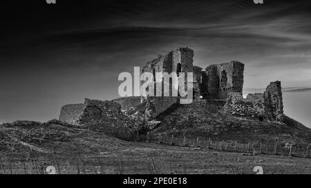 Duffus Castle Stockfoto