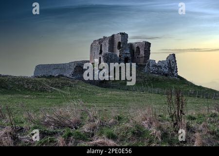 Duffus Castle Stockfoto