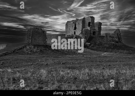 Duffus Castle Stockfoto