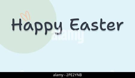 Frohe Ostergeschichte. Konzept des osterfeiertages. Stock Vektor