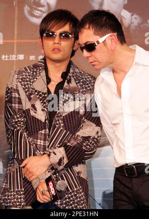 Internationally famed Taiwanese pop star Jay Chou, sits at a piano as ...