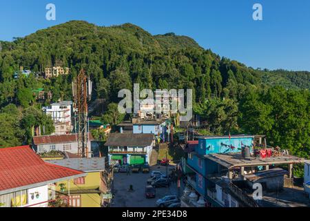 Kaluk, Sikkim, Indien - 18. Oktober 2016 : ruhiger Blick auf Kaluk, einen Touristenort am Fuße des Ost-Himalaya, West-Sikkim. Berühmter Ort. Stockfoto