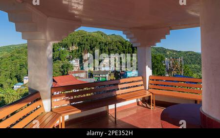 Kaluk, Sikkim, Indien - 18. Oktober 2016 : ruhiger Blick auf Kaluk, einen Touristenort am Fuße des Ost-Himalaya, West-Sikkim. Berühmter Ort. Stockfoto