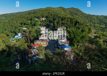 Kaluk, Sikkim, Indien - 18. Oktober 2016 : ruhiger Blick auf Kaluk, einen Touristenort am Fuße des Ost-Himalaya, West-Sikkim. Berühmter Ort. Stockfoto