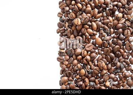 gerösteter Kaffee-Bohnen-Textur Stockfoto