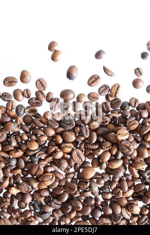 gerösteter Kaffee-Bohnen-Textur Stockfoto