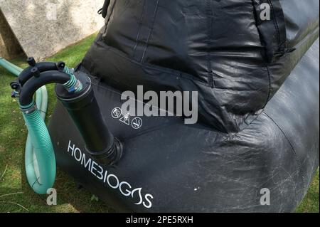 ISRAEL, Bet Yanay, Startup-Unternehmen HomeBiogas LTD, Herstellung und Vertrieb von kleinen Heimbiogas-Kits für ländliche Gebiete, Aufbereitung von Lebensmittelabfällen zur Erzeugung von Biogas Stockfoto