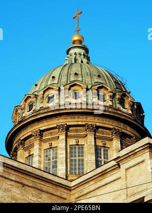 Kasan-Kathedrale, Kasanski Kafedralniy Sobor, Kathedrale unserer Lieben Frau von Kasan, Sankt Petersburg, Russland, UNESCO-Weltkulturerbe Stockfoto