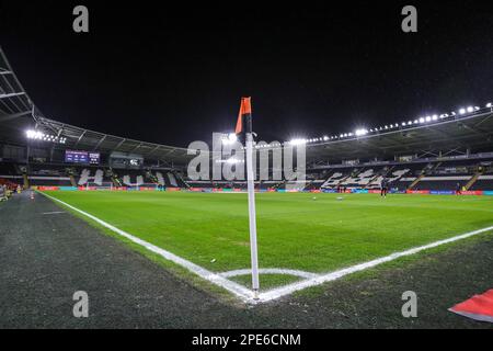 Allgemeiner Blick ins Innere des MKM Stadions vor dem Sky Bet Championship-Spiel Hull City gegen Burnley im MKM Stadium, Hull, Großbritannien. 15. März 2023. (Foto: James Heaton/News Images) Kredit: News Images LTD/Alamy Live News Stockfoto