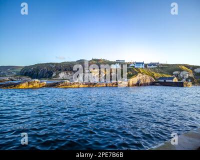 Ballintoy Harbour in der Nähe des Giants Causeway, County. Antrim, Nordirland – Großbritannien. Stockfoto