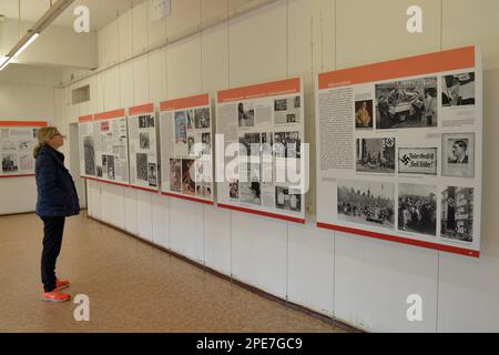 Dokumentationszentrum, KdF Seaside Resort, Prora, Binz, Rügen, Mecklenburg-Vorpommern Stockfoto