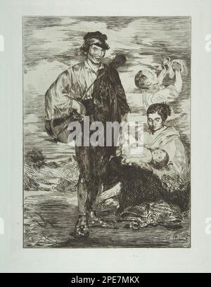 Die Zigeuner (Les Gitanos) 1862 von Edouard Manet Stockfoto