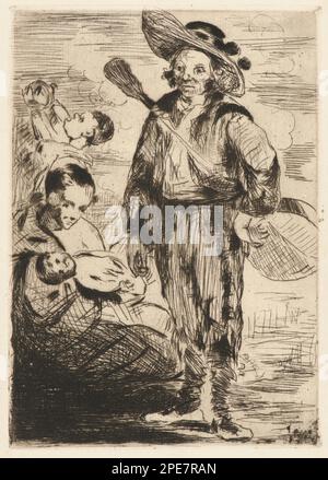 Die kleinen Zigeuner (Les Petits gitanos) 1862 von Edouard Manet Stockfoto