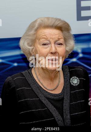 Papendrecht, Niederlande. 15. März 2023. Prinzessin Beatrix aus den Niederlanden im Auditorium Boskalis in Papendrecht am 15. März 2023 zur Präsentation des sechsten Prinzen Friso Ingenieursprijs für den Ingenieur des Jahres Kredit: Albert Nieboer/Netherlands OUT/Point de Vue OUT/dpa/Alamy Live News Stockfoto