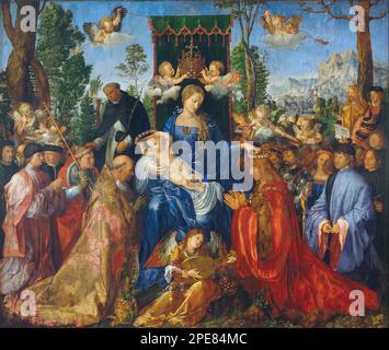 Festmahl des Rosenkranzes 1506 von Albrecht Dürer Stockfoto