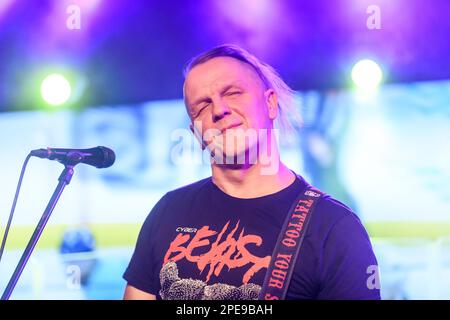 RIGA, Lettland. 15. März 2023. Stanley Cup - zum ersten Mal in Riga angekommen. Kredit: Gints Ivuskans/Alamy Live News Stockfoto