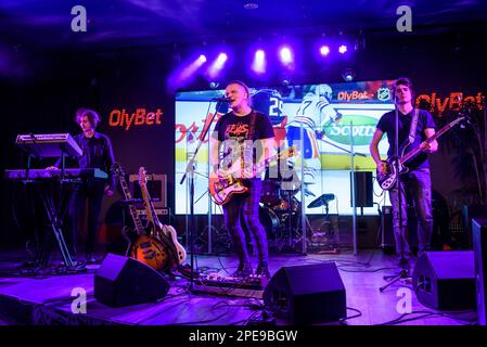 RIGA, Lettland. 15. März 2023. Stanley Cup - zum ersten Mal in Riga angekommen. Kredit: Gints Ivuskans/Alamy Live News Stockfoto