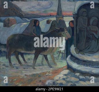 Weihnachtsabend (der Segen der Ochsen) von 1902 bis 1903 Uhr von Paul Gauguin Stockfoto