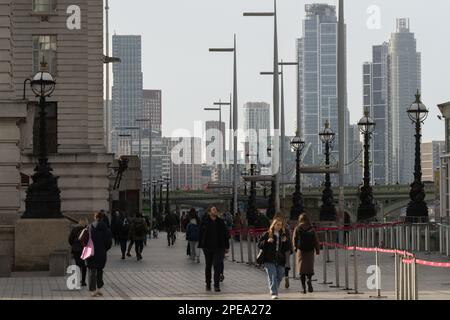 Vauxhall Nine Elms Entwicklung von South Bank, Lambeth, London Stockfoto