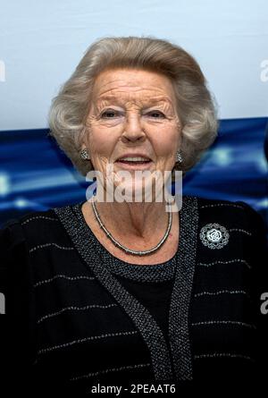 Papendrecht, Niederlande. 15. März 2023. Prinzessin Beatrix aus den Niederlanden im Auditorium Boskalis in Papendrecht am 15. März 2023 zur Präsentation des sechsten Prinzen Friso Ingenieursprijs für den Ingenieur des Jahres Kredit: Albert Nieboer/Netherlands OUT/Point de Vue OUT/dpa/Alamy Live News Stockfoto
