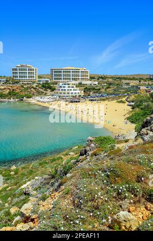 Madisson Blu Resort & Spa Hotel, Golden Bay (Il-Mixquqa), Northern District, Malta Majjistral Region, Republik Malta Stockfoto