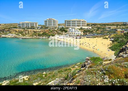 Madisson Blu Resort & Spa Hotel, Golden Bay (Il-Mixquqa), Northern District, Malta Majjistral Region, Republik Malta Stockfoto