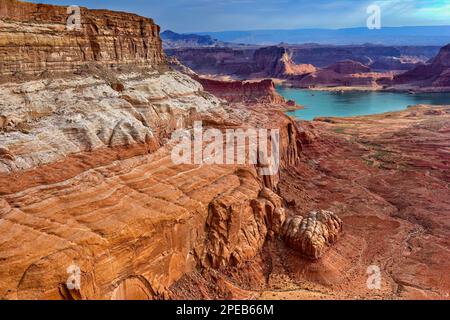 Herrliche Geologie, Glen Canyon, Lake Powell Stockfoto