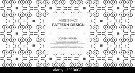 Kreative Tapete, luxuriöses Musterdesign, Linienkunst, handgezeichnetes Umriss-Design für Stoff, Druck, Cover, Banner und Einladung, Vektordarstellung Stock Vektor