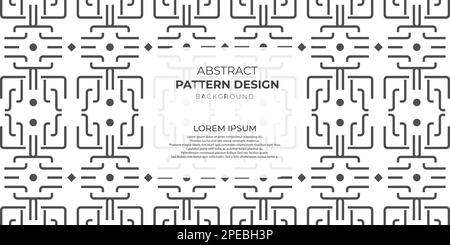 Nahtlose Muster abstrakter Hintergrund mit eleganten kreativen Vektorformen. Stock Vektor