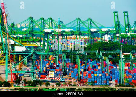 Der Hafen von Singapur City Stockfoto