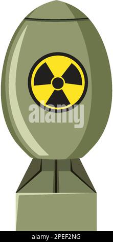 Atomspaltungsbombe - Plutonium-Illustration Stock Vektor