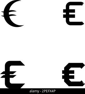 darstellung des euro-Währungssymbols als Vektor Stock Vektor