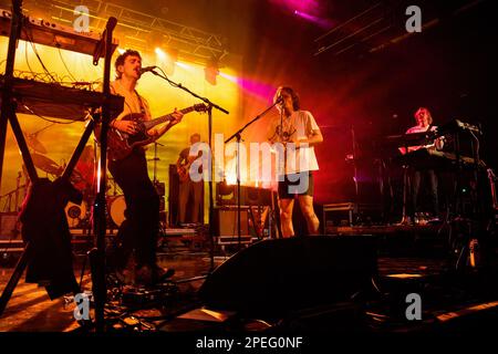 Mailand, Italien. 15. März 2023. King Gizzard & The Lizard Wizard Rock Band treten in einem Konzert im Alcatraz in Mailand auf. Kredit: SOPA Images Limited/Alamy Live News Stockfoto