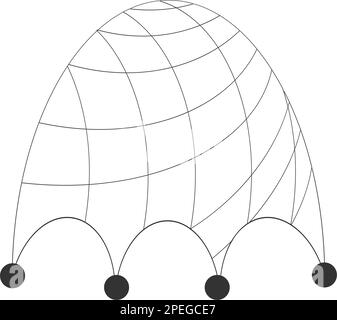 Symbol für Fischnetz-Vektorsymbol für Netz und Design Stock Vektor