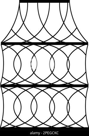 Symbol für Fischnetz-Vektorsymbol für Netz und Design Stock Vektor