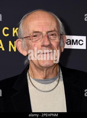 West Hollywood, USA. 15. März 2023. Christopher Lloyd trifft am 15. März 2023 bei der Premiere von AMC Network „Lucky Hank“ Los Angeles im London West Hollywood in Beverly Hills in West Hollywood, Kalifornien, ein. © Tammie Arroyo/AFF-USA.com Guthaben: AFF/Alamy Live News Stockfoto