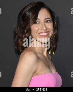 Los Angeles, USA. 15. März 2023. Sara Amini trifft am Mittwoch, den 15. März 2023, auf der „LUCKY HANK Premiere“ des AMC Network im London West Hollywood in West Hollywood, Kalifornien, ein. (Foto: Sthanlee B. Mirador/Sipa USA) Guthaben: SIPA USA/Alamy Live News Stockfoto