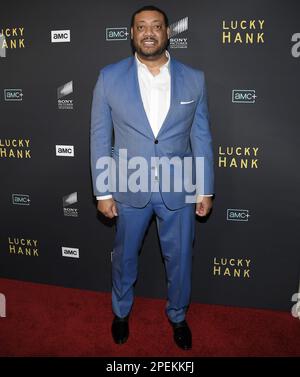 Los Angeles, USA. 15. März 2023. Cedric Yarbrough trifft am Mittwoch, den 15. März 2023, bei der HANK Premiere des AMC Network EIN, DIE IM London West Hollywood in West Hollywood, Kalifornien, stattfindet. (Foto: Sthanlee B. Mirador/Sipa USA) Guthaben: SIPA USA/Alamy Live News Stockfoto